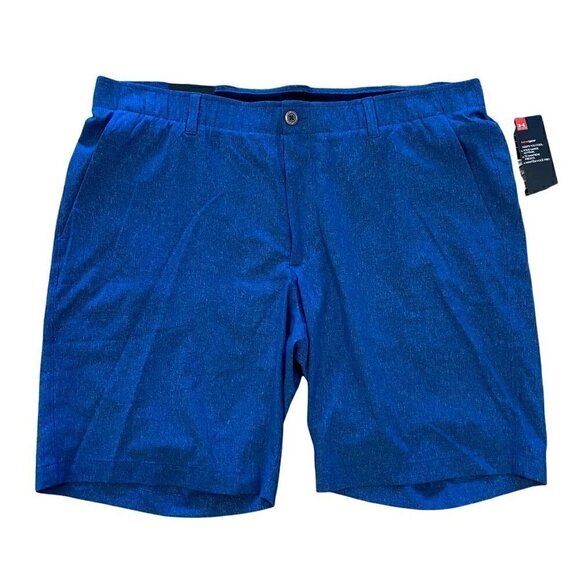 NEW Under Armour Heat Gear Showdown Vented Mens Golf Shorts Blue 42 - Picture 1 of 10
